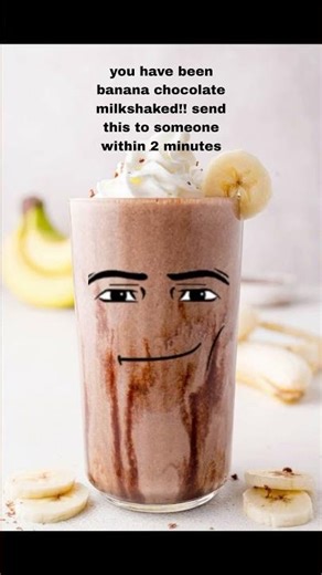 Chocolate banana milkshake #chocolatebananamilkshake #fyp #food #gd #helpmemakethismakesense #cool