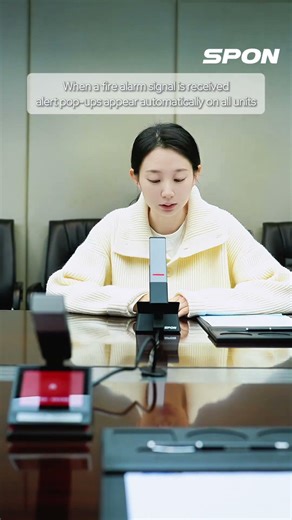 Full IP Conference System with Fire Alarm Integration and Emergency Signal Alerts.