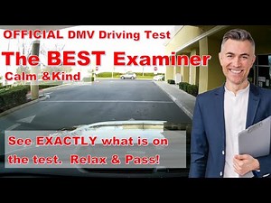 DMV Road Driving Test - I got the BEST Examiner! - Relax & Pass