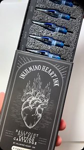 Who doesn’t love the blue ink?!🥶💙 #tattoo #tattoos #tattooartist #ballpointpen #ballpointpenart #electricpro | Inlumino Heart Ink