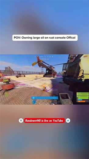 POV: owning large oil rig on rust console official #rust