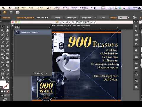 Adobe Illustrator CS6 Linked Files and Embedded Files