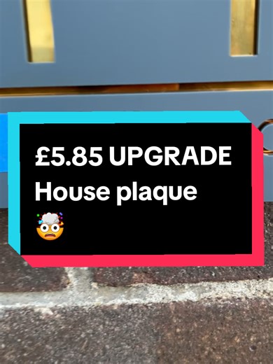 Best £5.85 I’ve spent on the house. 🏠 Proper mint finish on this plaque. Even if the house is looking a bit knaff, this gives it that expensive curb appeal instantly. Quality is 10/10 and highly recommend these house plaques #houseplaque #homehacks #curbappeal #homeimprovements #houseupgrade