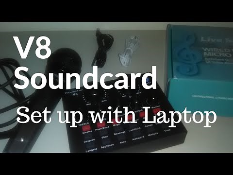 V8 Soundcard | Set up with Laptop for Videoke