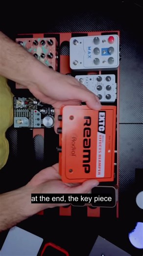 Matsuyama on Instagram: "Setting up my pedalboard for a gig and walking you through the full chain I’m running. The main reason for this build is one piece of gear: the Radial EXTC-Stereo @radialeng. I’m using this board with synths, and the EXTC-Stereo makes it easy to integrate pedals with line level sources the right way, with proper gain staging and clean routing. If you run pedals with synths or any line level gear, this is the missing link. Gifted by Radial Engineering. Reamp®️ is a regist