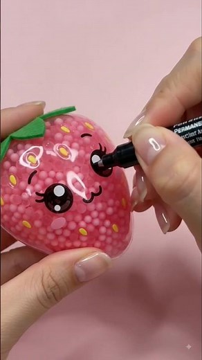 🍓 DIY Nano Tape Squishy That Actually Pops!