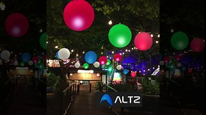 ALTZ Floating Pool Lights Solar Powered 15", Poll Lights to Turn Your Pool into a Wonderland-Beautiful Bright Colors, Pool Balls Lights, Color-Cycle- Watreproof-Led Pool Lights (Pack of 2)