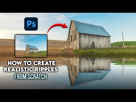 How to Create Water Reflections With Realistic Ripples from scratch