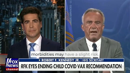 "Kids had almost no risk for COVID-19... So why are we giving this to tens of millions of kids when the vaccine itself does have profound risks?" Robert F. Kennedy Jr. speaking with Jesse Watters on Fox News yesterday about the risks of COVID shots for children. Watch now. | Frontline Covid19 Critical Care Alliance