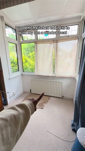 Create a Cozy Window Seat Using IKEA Cabinets