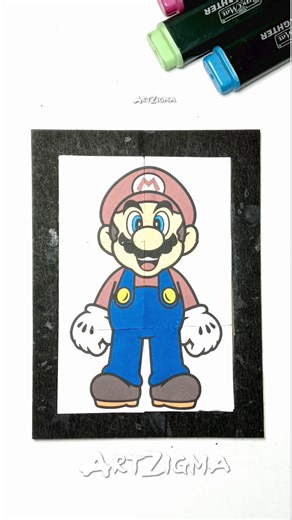 Super Mario Galaxy Face Box Puzzle Game | Easy Cardboard Craft Idea #puzzle #supermario