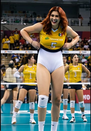 The 10-foot Tallest Female Volleyball Player in Action