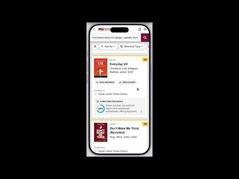 IND 598 Advanced UX- ASU Library App- Team ThinkTank