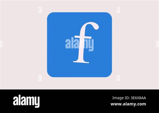Modern facebook logo animation on clean background. Ideal for branding, social media videos, digital marketing intros, or tech explainer content Stock Video Footage - Alamy