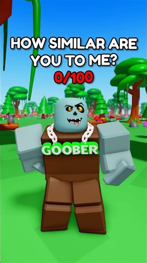How Similar Are We? #shorts #gaming #funny #goobers #roblox