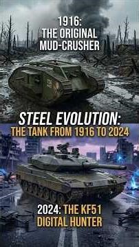 How Tanks Changed Warfare FOREVER (1916 ➡️ 2026) THE FIRST TANK vs THE ULTIMATE WEAPON #shorts