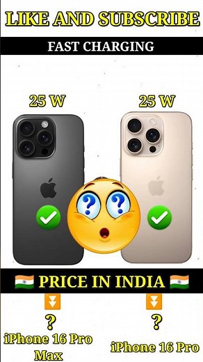iPhone 16 Pro Max vs iPhone 16 Pro #shorts