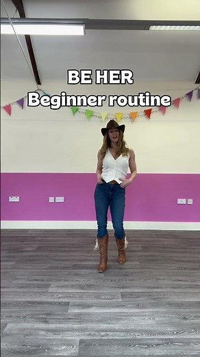 Be Her - Beginner Line Dance Routine. Follow for more tutorials #dancewithme #linedance