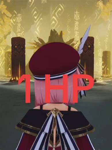 1 HP Charlotte vs Azhdaha in Genshin Impact