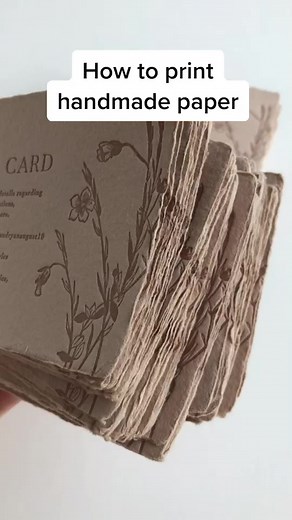 Printing Handmade Paper with Antique Press