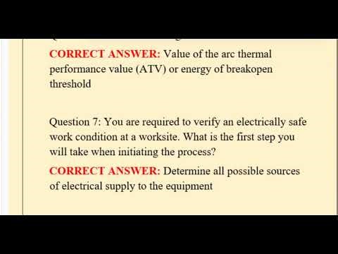 NFPA 70E FINAL EXAM WITH 100% CORRECT ANSWERS