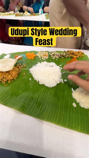 Traditional Udupi Wedding Meal on Banana Leaf!