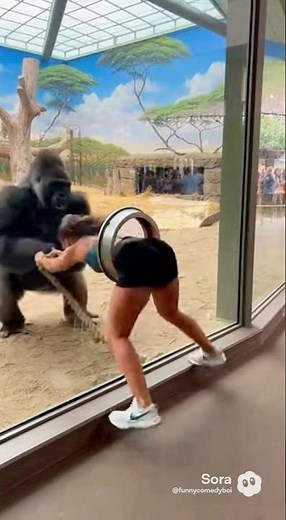 Man Risks Everything to Save Woman Pulled Into Gorilla Enclosure 😱🦍 | Shocking Zoo Moment