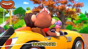 超级宝贝JoJo：可爱的小兔子来了，调皮的猴子开车出车祸了怎么办？_哔哩哔哩_bilibili