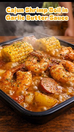 Cajun Shrimp Boil in Garlic Butter Sauce - Don’t Lose This Recipe Buttery · Spicy · Southern Comfort What if one pan could taste like the Gulf Coast at sunset? Garlic butter, Cajun heat, shrimp cooked just right. Don’t Lose This Recipe. What You’ll Need 2 lb large shrimp, peeled & deveined 1 lb baby potatoes, halved 2 ears corn, cut into chunks 12 oz beef or turkey smoked sausage, sliced ½ cup unsalted butter 5 cloves garlic, minced 2 tbsp Cajun seasoning 1 cup chicken broth Salt & black pepper 