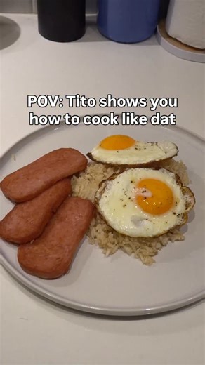 Tito Put Dat on Instagram: "POV: Tito shows you how to cook like dat (spamsilog)"