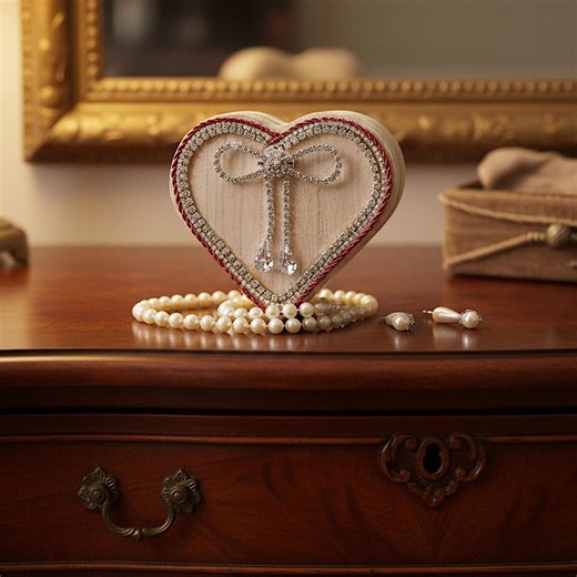 Mother’s Day Gift for Mom | Wooden Heart Jewelry Box | Gift From Daughter to Mom | Elegant Wooden Memory Box | Custom Jewelry Box for Her - Etsy