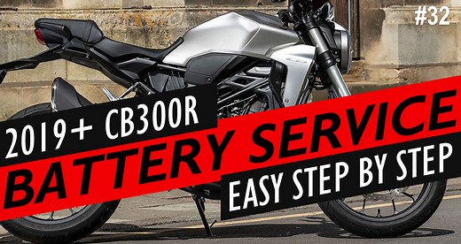 Honda CB300R Battery Location, Service, Pigtail Installation