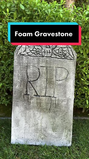 DIY Foam Gravestone Tutorial | Halloween Decor Ideas