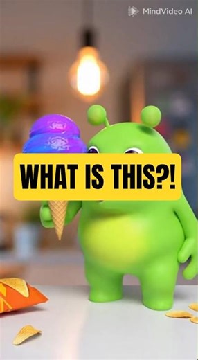 Baby Alien Tries Earth Snacks for the First Time! 👽😂 #alien #shorts