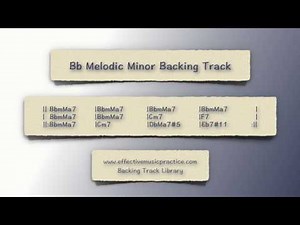 Bb Melodic Minor Backing Track
