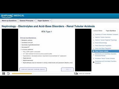 Step 1 High Yield - Nephrology: Renal Tubular Acidosis
