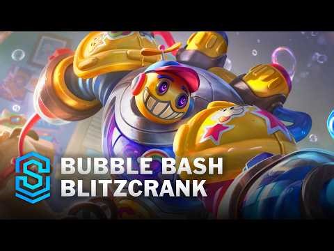 Bubble Bash Blitzcrank Skin Spotlight - League of Legends