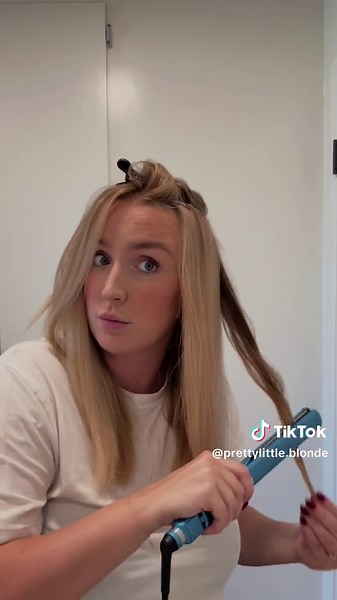 been loving this style for my hair lately ☁️ using three curling methods to create a soft, moveable curl while keeping it quick and easy ——curl ——wave ——c curl used my @babylissprousa straightener to create the look 💫 prepped my hair with @Kenra Professional blow dry spray @amika mousse @UNITE Hair expanda volume root expander #blondes #styling #hairtutorial #babylisspro #hairstyles #haireducation #wavyhairtutorial #creatorsearchinsights