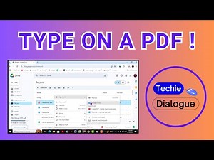 How to Type On a PDF