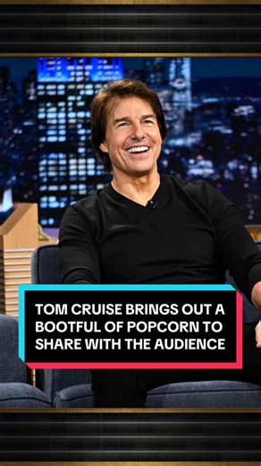 @Tom Cruise brings out a bootful of popcorn to share with the audience! 🍿 @Digger #FallonTonight #TonightShow #TomCruise #Digger #JimmyFallon