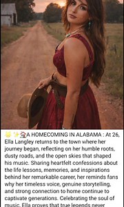 A HOMECOMING IN ALABAMA: Ella Langley’s Return to Where the Songs Were Born ▶️ 𝐂𝐥𝐢𝐜𝐤 𝐭𝐨 𝐩𝐥𝐚𝐲 𝐅𝐮𝐥𝐥 𝐕𝐢𝐝𝐞𝐨! https://timelessmusic.life/a-homecoming-in-alabama-ella-langleys-return-to-where-the-songs-were-born/ | Country Music News