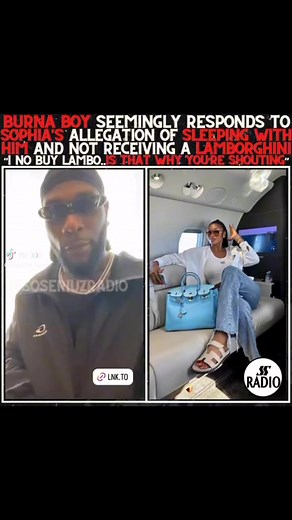 BURNA BOY SEEMINGLY RESPONDS TO SOPHIA'S ALLEGATION OF SLEEPING WITH HIM AND NOT RECEIVING A LAMBORGHINI"I NO BUY LAMBO...S THAT WHY YOURE SHOUTING"😂🤣😂 | GuttaDon Young Don