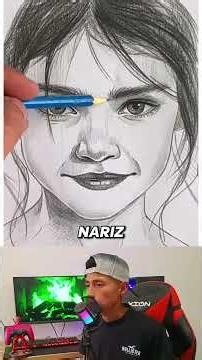 Trick for drawing a person's face