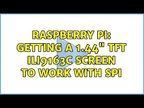 Raspberry Pi: Getting a 1.44" TFT ILI9163C screen to work with SPI