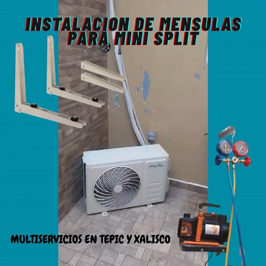 1K views · 135 shares | Instalacion de mensulas para Mini Split video completo. Electricidad Refrigeracion.❄ Calentadores solare.☀ Pomeria Contacto 311 446 11 92 | Multiservicios En Tepic y Xalisco Nayarit | Facebook