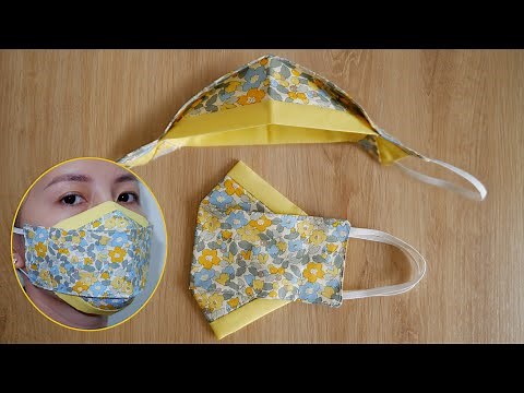 [NEW STYLE] DIY 2 Tone 3D Face Mask | Face Mask Sewing Tutorial
