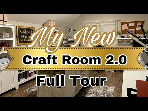 My New Craft Room 2.0 In My New Home! Full Tour of My new Organized Space