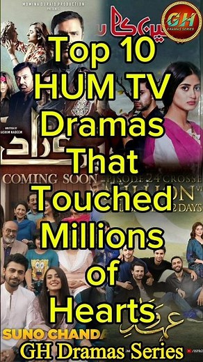 Top 10 HUM TV Dramas That Touched Millions of Hearts | Top 10 Dramas of HUM TV | GH Dramas