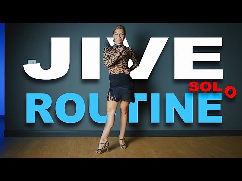 Jive Solo Practice Routine/ Latin Dance Tutorial / Valeria Khrapak / FREELYDANCE