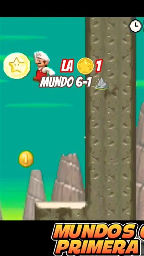 How to Get Star Coin 1 in World 6-1 of New Super Mario Bros? NDS Walkthrough